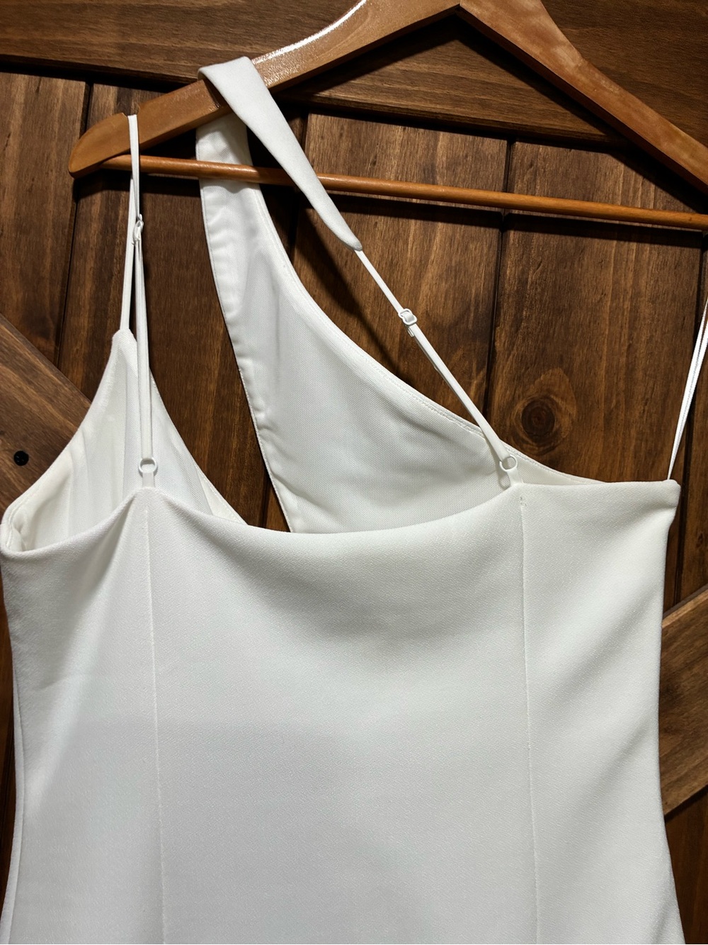 Elliatt Dress White One-Shoulder Mini Dress Bridal Mini Dress - Picture 7 of 15